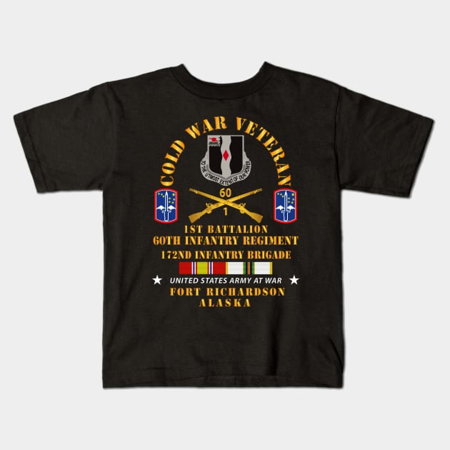 Cold War Vet - 1st Bn, 60th Inf - 172nd In Bde - Ft Richardson AK w COLD SVC Kids T-Shirt by twix123844